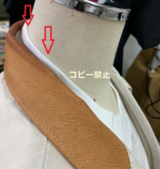 ＃マレイ特許開発ジャケットの衿を汗で汚さないTシャツ